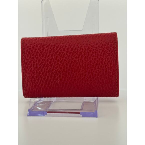 🔴 Gucci GG Marmont 6-Hook Key Case – Red Pebbled Leather - Picture 8 of 8